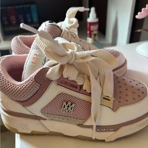 AMIRI Pink and White Women's Sneakers